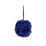 Mega Crafts - 6" Artificial Flower Pomander Kissing Ball - Dark Blue