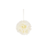 Mega Crafts - 6" Artificial Flower Pomander Kissing Ball - Ivory