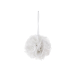 Mega Crafts - 6" Artificial Flower Pomander Kissing Ball - White