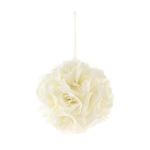 8" Artificial Flower Pomander Kissing Ball - Ivory