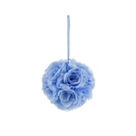 Mega Crafts - 6" Artificial Flower Pomander Kissing Ball - Light Blue