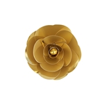 8" Paper Craft Pedal Flower - Metallic Gold
