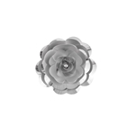 8" Paper Craft Pedal Flower - Metallic Silver