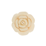 8" Paper Craft Pedal Flower - Ivory