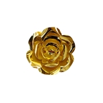 8" Paper Craft Pedal Flower - Metallic Gold