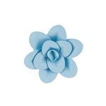 8" Paper Craft Pedal Flower - Aqua