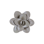 Mega Crafts - 8" Paper Craft Pedal Flower - Silver