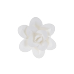 8" Paper Craft Pedal Flower - White