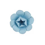 8" Paper Craft Pedal Flower - Aqua