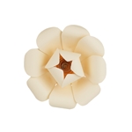 8" Paper Craft Pedal Flower - Ivory