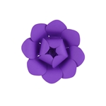 Mega Crafts - 8" Paper Craft Pedal Flower - Purple