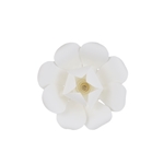 8" Paper Craft Pedal Flower - White