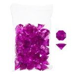 Mega Crafts - 1 Pound Acrylic Decorative Large Diamonds - Fuchsia
