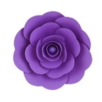 12" Paper Craft Pedal Flower - Purple