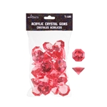 Mega Crafts - 1/2 Pound Acrylic Decorative Large Diamonds - Coral