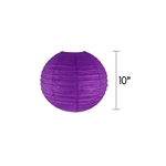 Mega Crafts - 10" Round Paper Lantern - Purple