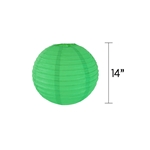 Mega Crafts - 14" Round Paper Lantern - Green