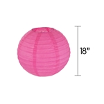 Mega Crafts - 18" Round Paper Lantern - Pink