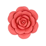 Mega Crafts - 12" Paper Craft Pedal Flower - Coral
