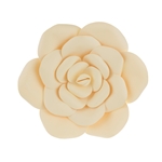 Mega Crafts - 12" Paper Craft Pedal Flower - Ivory