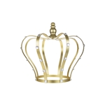 Mega Crafts - 10" Monarch Royal Crown with Rhinestones - Gold
