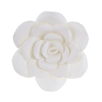 12" Paper Craft Pedal Flower - White