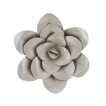 12" Paper Craft Pedal Flower - Silver