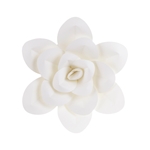 12" Paper Craft Pedal Flower - White