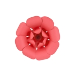 Mega Crafts - 12" Paper Craft Pedal Flower - Coral