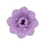 12" Paper Craft Pedal Flower - Lavender