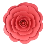 16" Paper Craft Pedal Flower - Coral