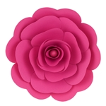 16" Paper Craft Pedal Flower - Fuchsia