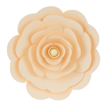 Mega Crafts - 16" Paper Craft Pedal Flower - Ivory