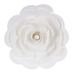 16" Paper Craft Pedal Flower - White