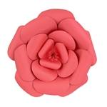 16" Paper Craft Pedal Flower - Coral