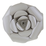16" Paper Craft Pedal Flower - Silver