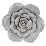16" Paper Craft Pedal Flower - Silver