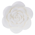16" Paper Craft Pedal Flower - White