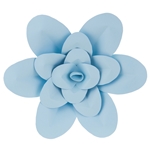 16" Paper Craft Pedal Flower - Aqua