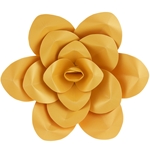 16" Paper Craft Pedal Flower - Gold