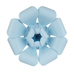 16" Paper Craft Pedal Flower - Aqua