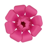 16" Paper Craft Pedal Flower - Fuchsia