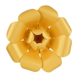 16" Paper Craft Pedal Flower - Gold