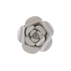 Mega Crafts - 8" Paper Craft Pedal Flower - Silver
