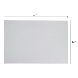 Mega Crafts - 6 pcs 16" x 24" Metallic Glitter EVA Foam Sheet - White