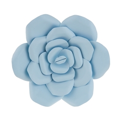 Mega Crafts - 12" Paper Craft Pedal Flower - Aqua