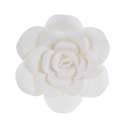 Mega Crafts - 12" Paper Craft Pedal Flower - White