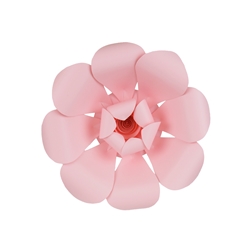 Mega Crafts - 12" Paper Craft Pedal Flower - Pink