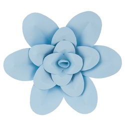 16" Handmade Paper Pedal Flower Mega Crafts Aqua 1PC 
